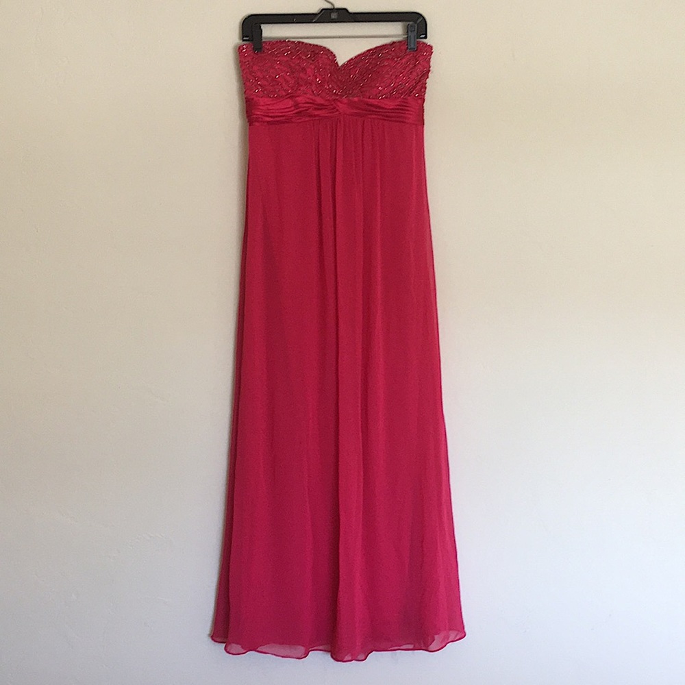 Beautiful formal beaded dress / gown for weddings and various formal events.